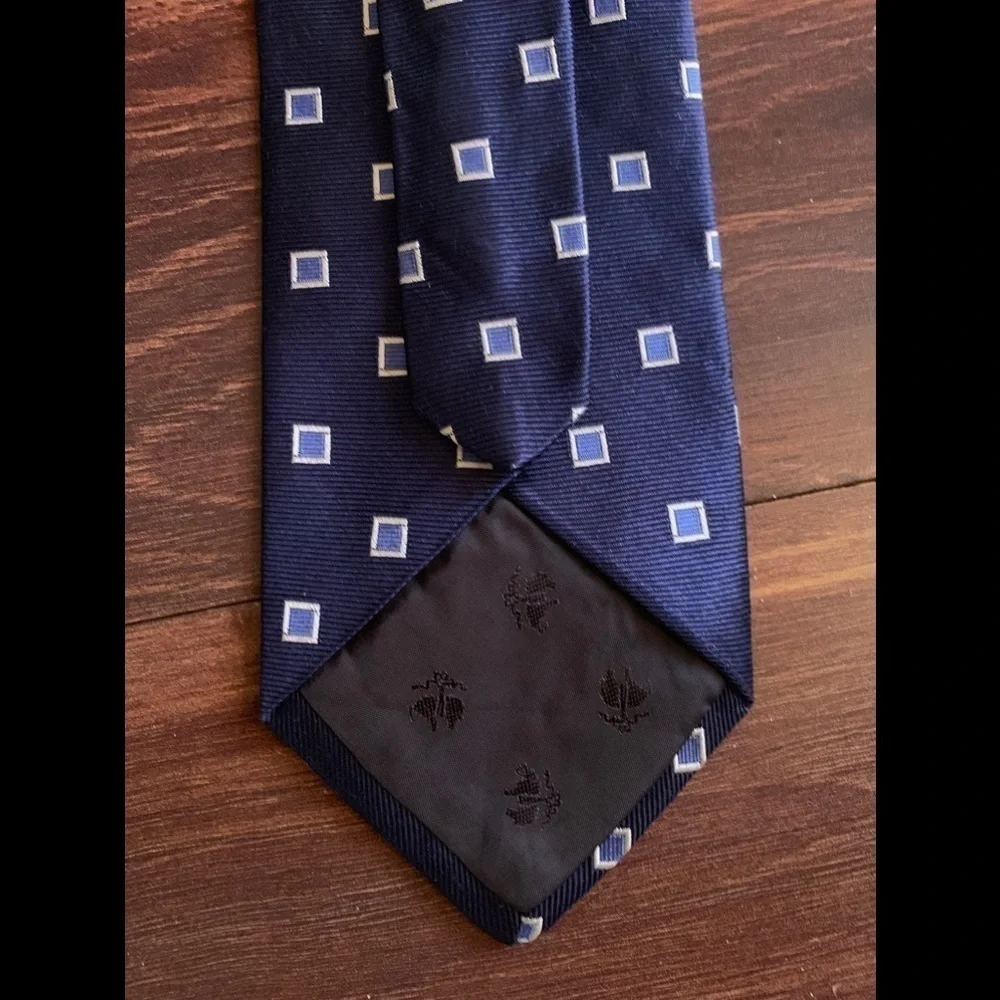 🍁SALE🍁BROOKS Basics Classic Blue Silk Necktie